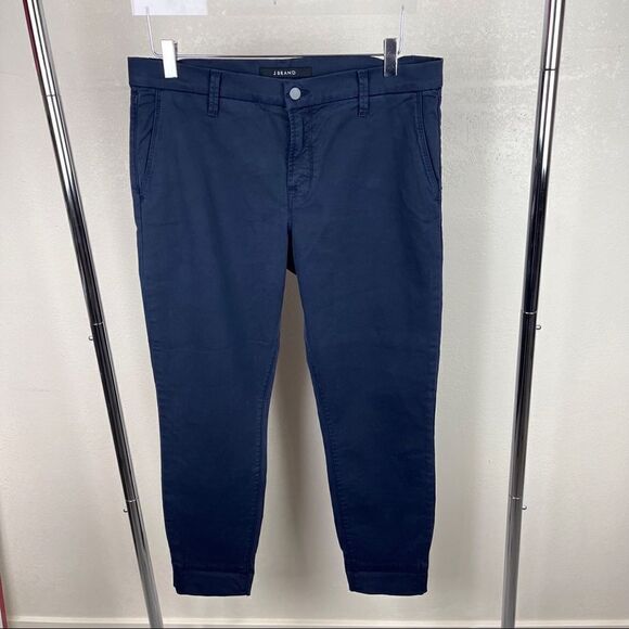 J. Brand Navy Chino Crop Pants Casual Size 30 - Picture 1 of 9